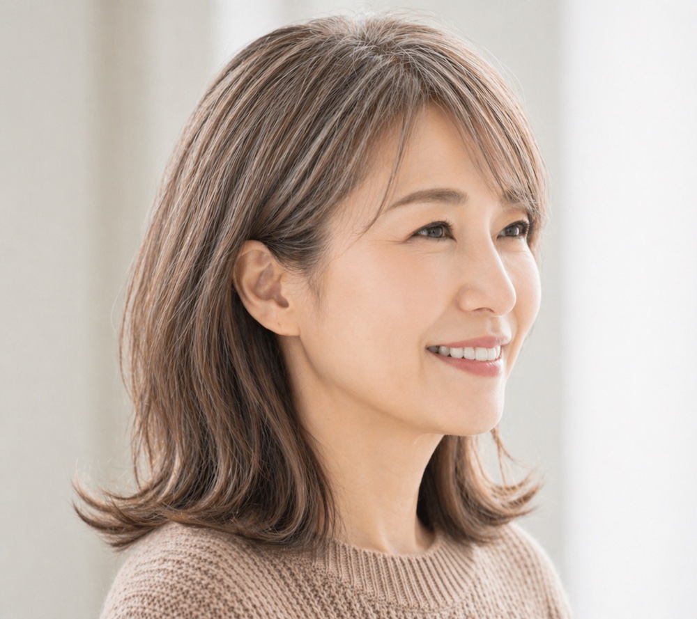 白髪染めをやめるための脱色