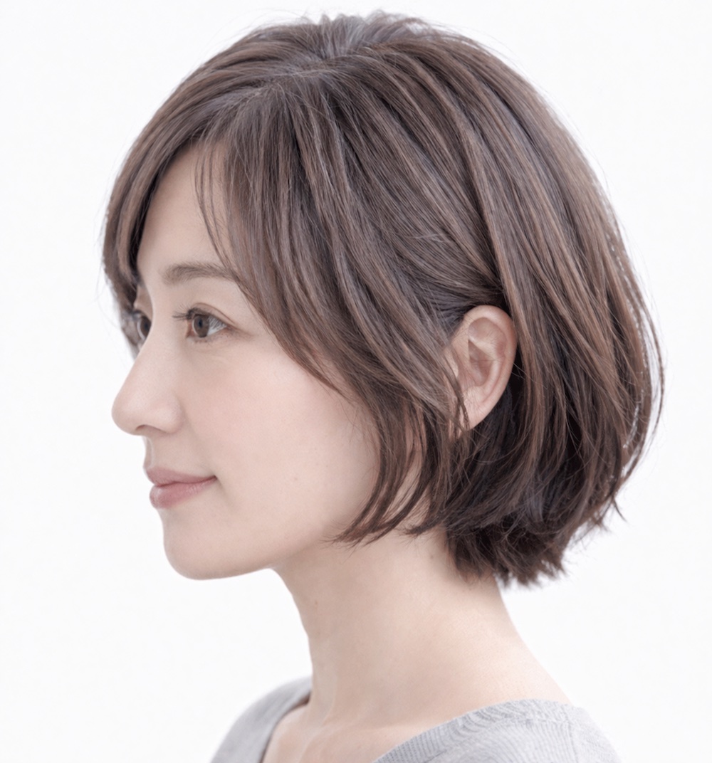 自然に白髪に移行するためのトリートメントカラー