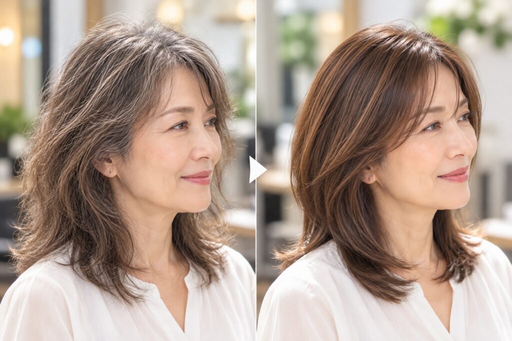 【2026年秋冬】60代女性に人気の髪型6選！若々しく見えるショート・ボブ・ミディアム